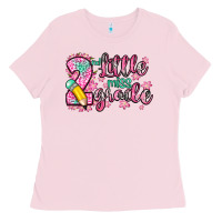 Bubblegum Pink little miss 2nd grade Ladies Tee - Zillion Design Studio