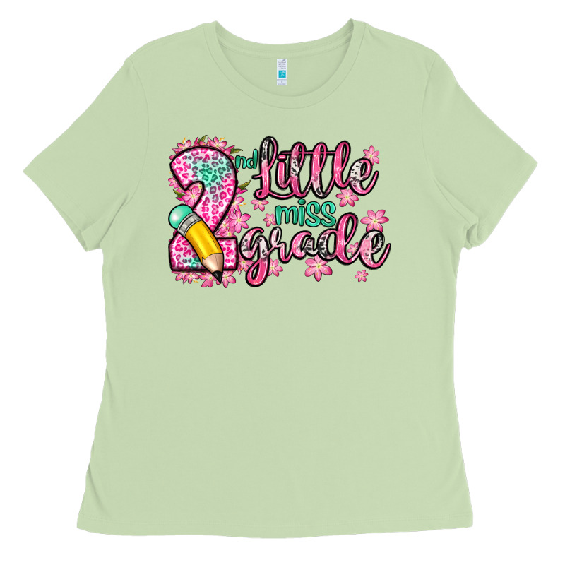 Little Miss 2nd Grade Ladies Tee by Zillion Design Studio | Teevron