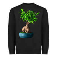 Black Ficus Ginsenge Heavyweight Sweatshirt - LillyAllenDesigns