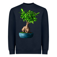 Navy Ficus Ginsenge Heavyweight Sweatshirt - LillyAllenDesigns