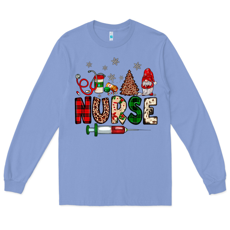Nurse Christmas Long Sleeve Tee by JahusDesignShop | Teevron
