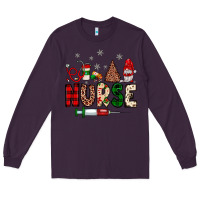 Plum nurse Christmas Long Sleeve Tee - JahusDesignShop