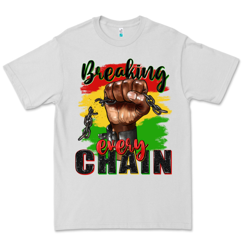 Breaking Every Chain Juneteenth Premium Tee by Zillion Design Studio | Teevron