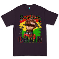 Plum Breaking every chain juneteenth Premium Tee - Zillion Design Studio