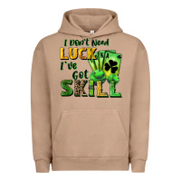 Pigment Burro I don't need luck i've got skill Urban Hoodie - CowGirlArtShop