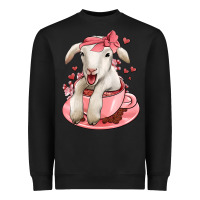 Black valentines day lamb Heavyweight Sweatshirt - Jasminsmagicworld
