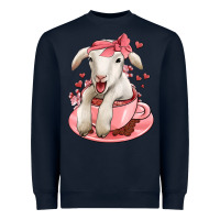 Navy valentines day lamb Heavyweight Sweatshirt - Jasminsmagicworld