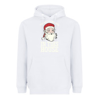 White There's Some Ho Ho Ho's in this House Santa Claus Heavyweight Hoodie - Bettercallsaul
