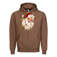 Chestnut Christmas santa claus Zipper Hoodie - MaliasSmallBusiness