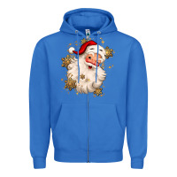 True Royal Christmas santa claus Zipper Hoodie - MaliasSmallBusiness
