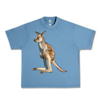 Pebble Blue baby kangaroo Urban Heavy Tee - LillyAllenDesigns