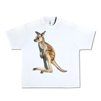White baby kangaroo Urban Heavy Tee - LillyAllenDesigns
