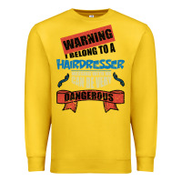Lemon I belong to a HAIRDRESSER warning job funny partner Premium Sweatshirt - Bettercallsaul