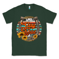 Sports Green stay wild horseshoe Classic Tee - Jasminsmagicworld