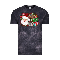 Cloud Black ho ho ho santa Vintage Tee - AdoDesignShop