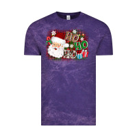 Cloud Purple ho ho ho santa Vintage Tee - AdoDesignShop