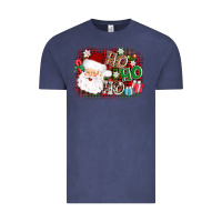 Vintage Denim ho ho ho santa Vintage Tee - AdoDesignShop