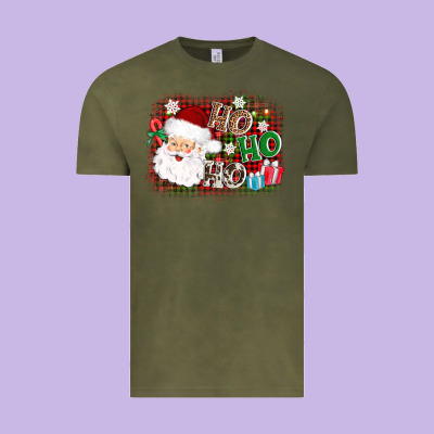 Ho Ho Ho Santa Vintage Tee Designed By Adodesignshop