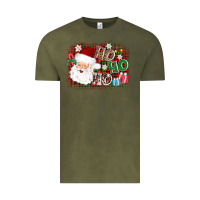 Vintage Olive ho ho ho santa Vintage Tee - AdoDesignShop