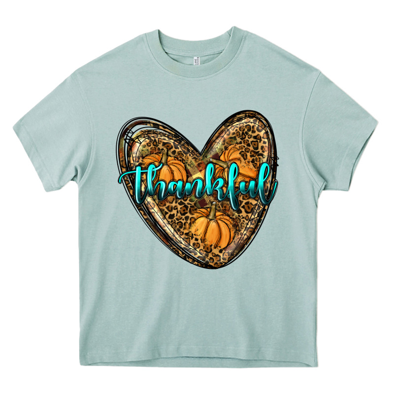 Thankful Pumpkin Heart Heavy Core Tee by RanaPortraitStore | Teevron