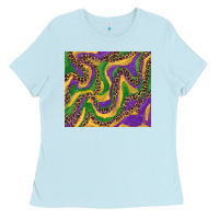 Baby Blue mardi gras tumbler Ladies Tee - RanaPortraitStore