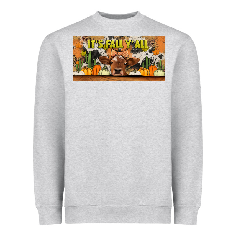 It's Fall Y'all Cow Heavyweight Sweatshirt by Jasminsmagicworld | Teevron