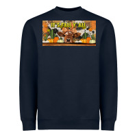 Navy it's fall y'all cow Heavyweight Sweatshirt - Jasminsmagicworld