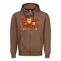 Chestnut grinchmas Zipper Hoodie - MaliasSmallBusiness