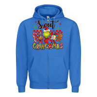 True Royal grinchmas Zipper Hoodie - MaliasSmallBusiness