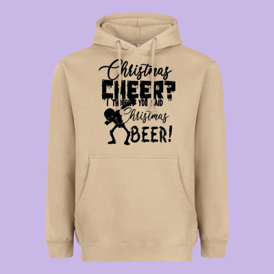 Christmas Cheer I Thought You Said Christmas Beer Heavyweight Hoodie Designed By Bettercallsaul