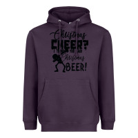 Plum Christmas Cheer I Thought You Said Christmas Beer Heavyweight Hoodie - Bettercallsaul