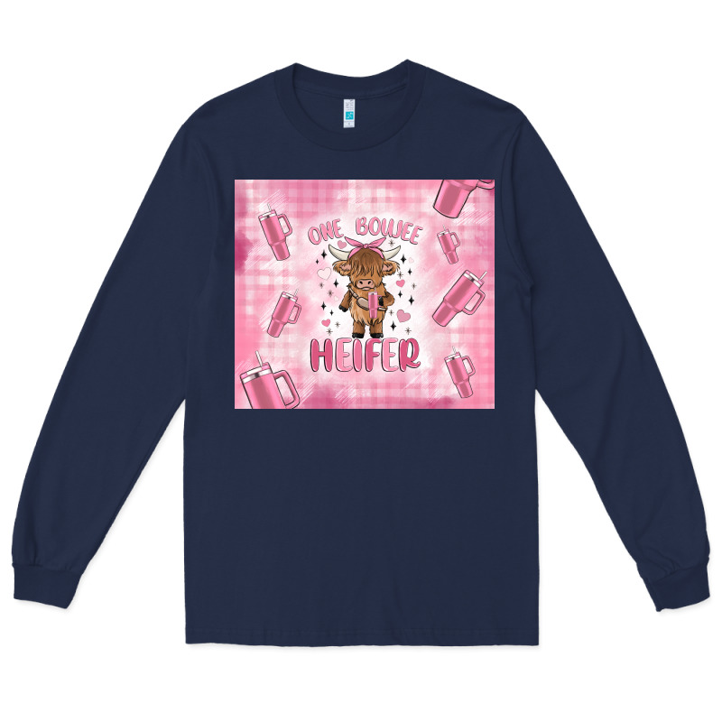 One Boujee Heifer Long Sleeve Tee by MaliasSmallBusiness | Teevron