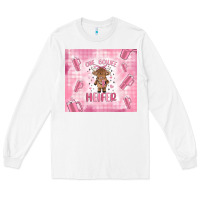 White one boujee heifer Long Sleeve Tee - MaliasSmallBusiness