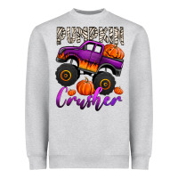 Heather Grey pumpkin crusher monster truck Heavyweight Sweatshirt - Jasminsmagicworld