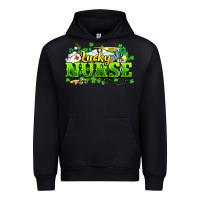 Black Lucky Nurse St. Patrick's Day Urban Hoodie - HowdyJamesFarm