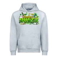 Heather Grey Lucky Nurse St. Patrick's Day Urban Hoodie - HowdyJamesFarm
