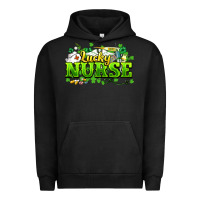 Pigment Black Lucky Nurse St. Patrick's Day Urban Hoodie - HowdyJamesFarm