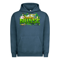 Pigment Midnight Navy Lucky Nurse St. Patrick's Day Urban Hoodie - HowdyJamesFarm