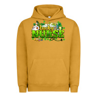 Pigment Peanut Butter Lucky Nurse St. Patrick's Day Urban Hoodie - HowdyJamesFarm