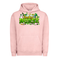 Pigment Salmon Lucky Nurse St. Patrick's Day Urban Hoodie - HowdyJamesFarm