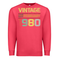 Cardinal Born in 1980 Vintage February Premium Sweatshirt - Bettercallsaul