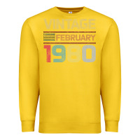 Lemon Born in 1980 Vintage February Premium Sweatshirt - Bettercallsaul