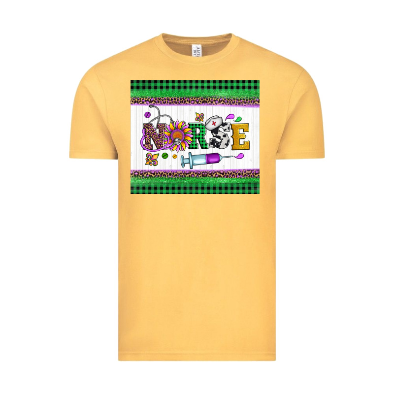 Mardi Gras Nurse Vintage Tee by Artiststas | Teevron
