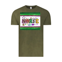 Vintage Olive mardi gras nurse Vintage Tee - Artiststas