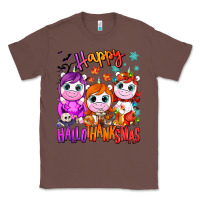 Chestnut Happy Hallothanksmas unicorns Classic Tee - NancyCooperArtShop