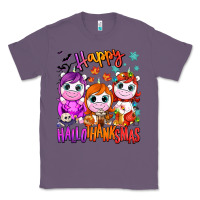 Lavender Happy Hallothanksmas unicorns Classic Tee - NancyCooperArtShop