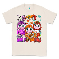 Natural Happy Hallothanksmas unicorns Classic Tee - NancyCooperArtShop