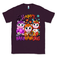 Plum Happy Hallothanksmas unicorns Classic Tee - NancyCooperArtShop