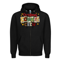 Black Christmas cookie crew Zipper Hoodie - MaliasSmallBusiness