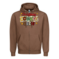 Chestnut Christmas cookie crew Zipper Hoodie - MaliasSmallBusiness
